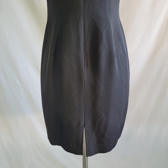 Donna Ricco New York Sleeveless Black Dress Women's Petite 6 - Picture 7 of 11